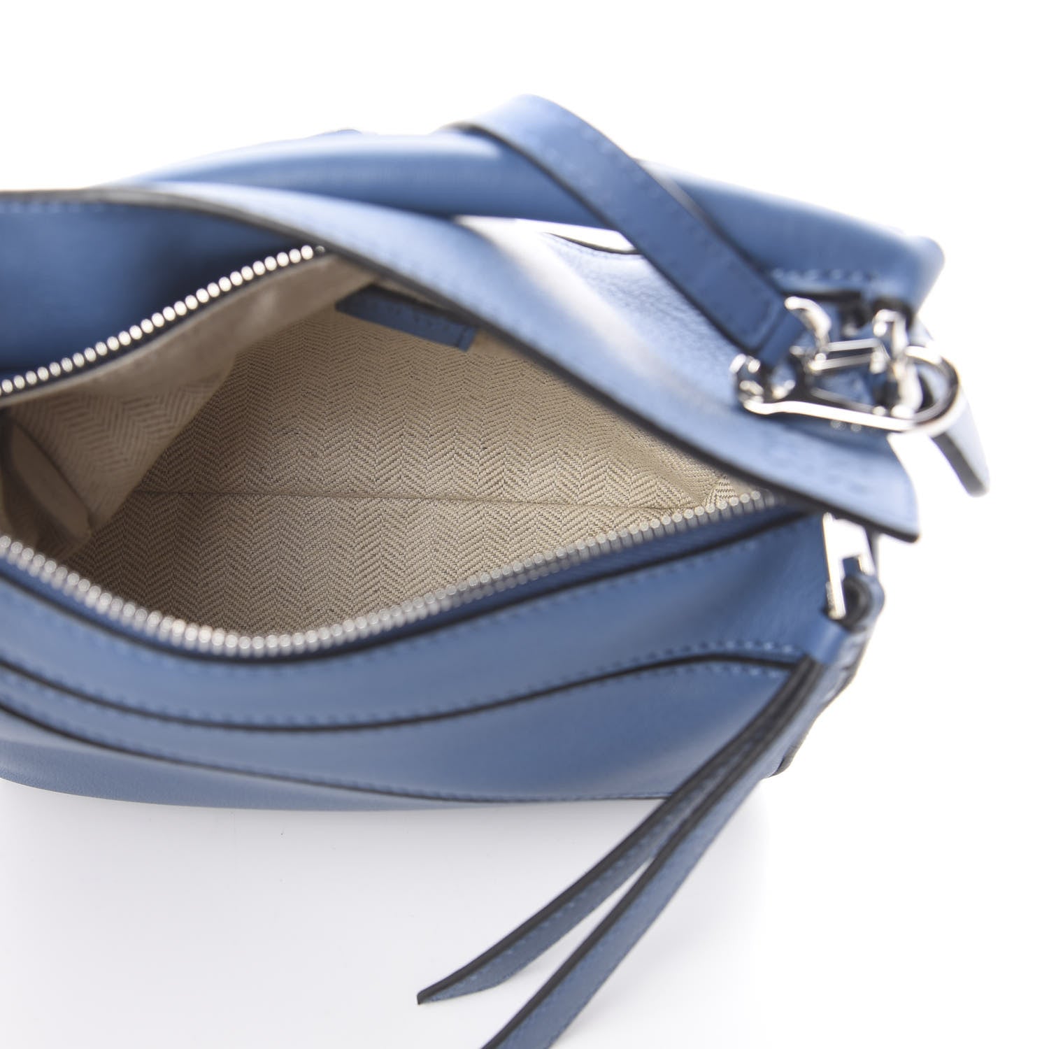 Loewe Calfskin Mini Puzzle Bag Blue 4 of 8
