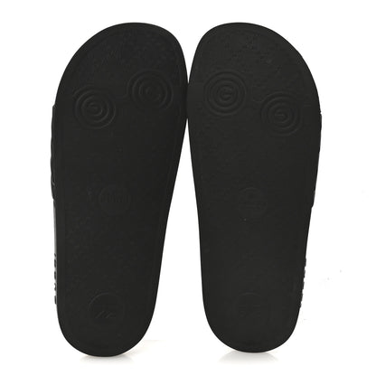 Gucci Rubber Matelasse Womens Slide Sandals 39 Black 6 of 7