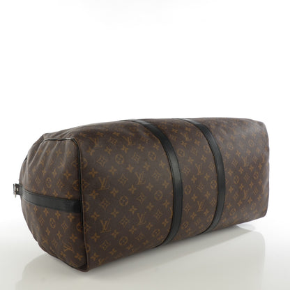 Louis Vuitton Monogram Macassar Keepall Bandouliere 55 4 of 7