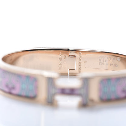 Hermes Enamel Narrow Print H Lift Clic Clac H Bracelet Color Patch 4 of 6