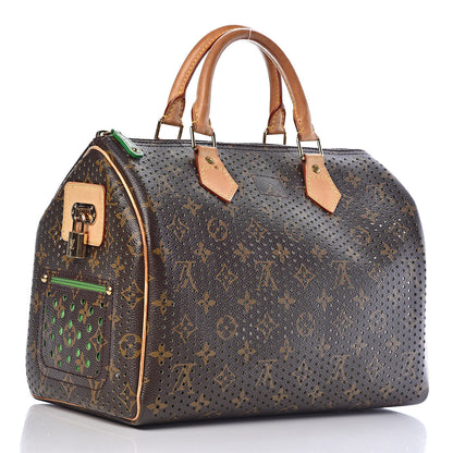 Louis Vuitton Monogram Perforated Speedy 30 Green 3 of 17