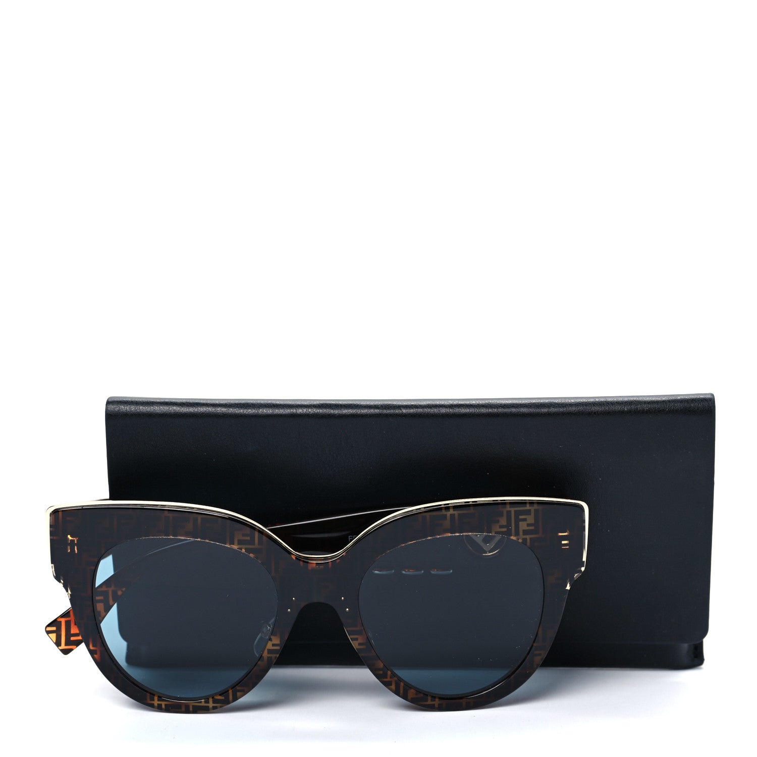 Fendi Acetate F is Fendi FF Cat Eye Sunglasses FF 0360/G/S Havana 7 of 7