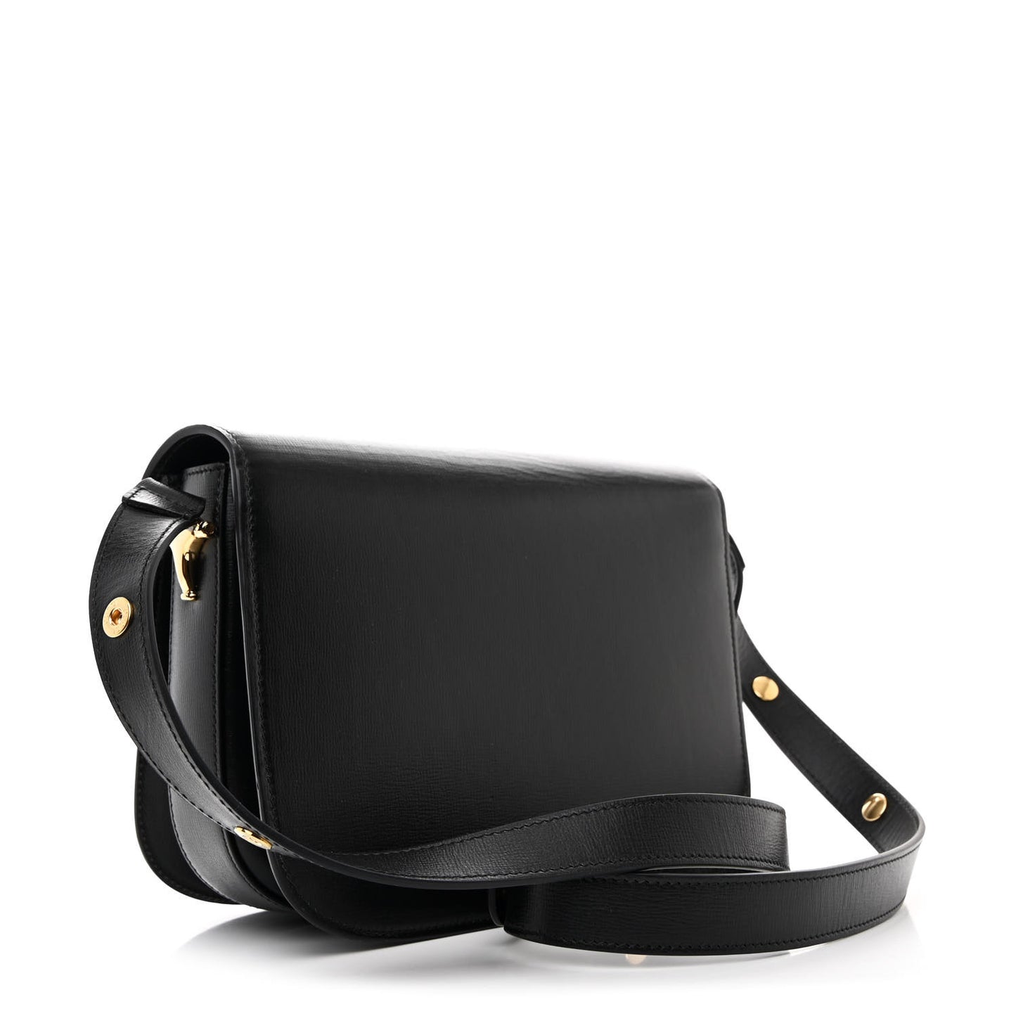Azalea Calfskin Horsebit 1955 Shoulder Bag Black