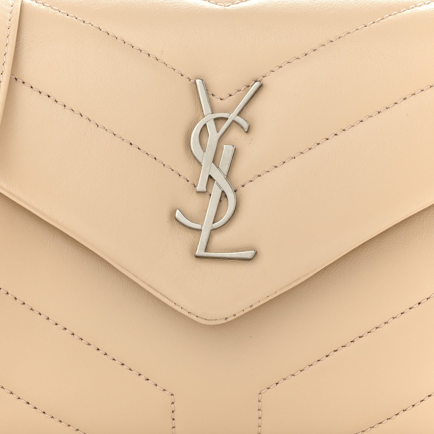 Calfskin Y Quilted Monogram Toy Loulou Crossbody Bag Nude Powder