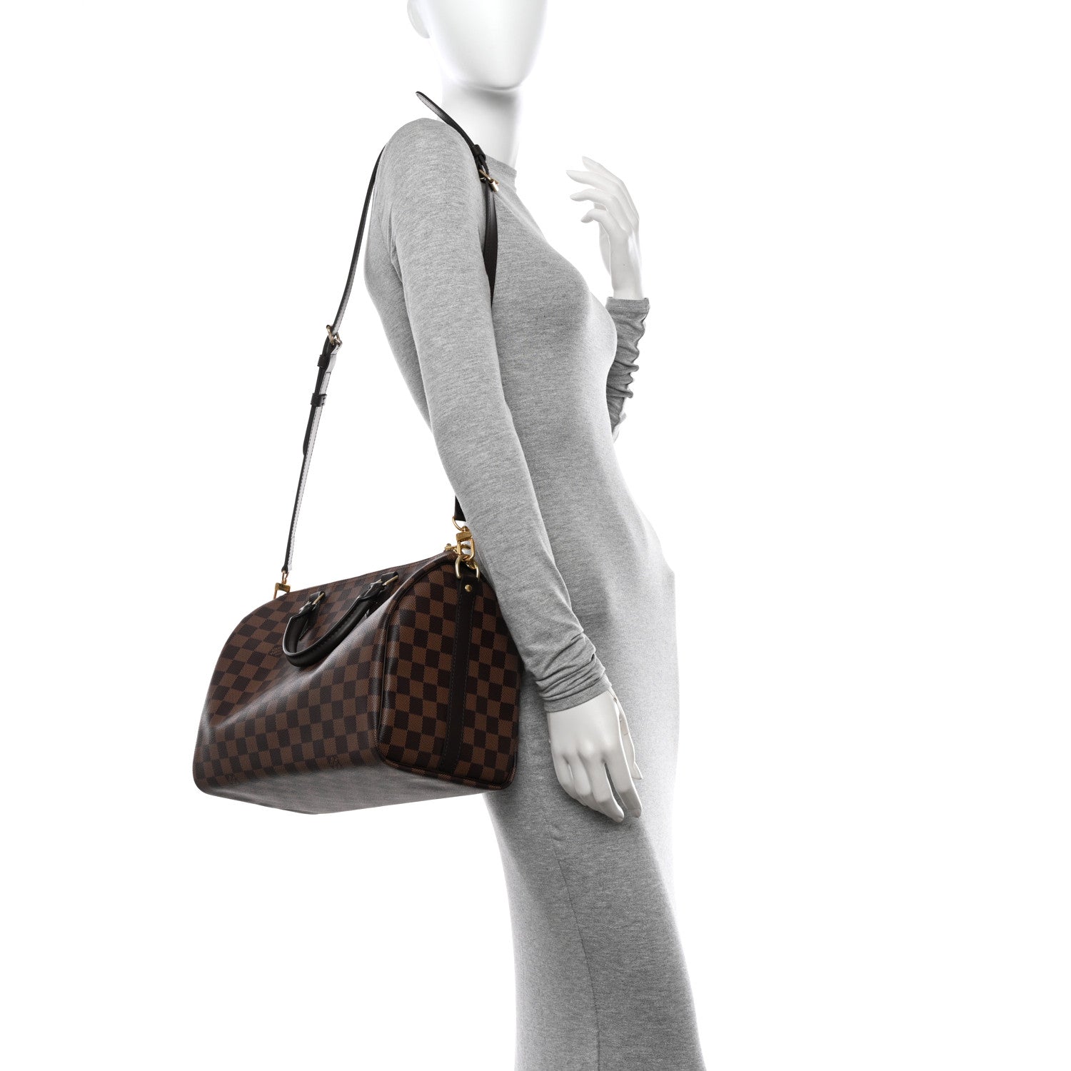 Louis Vuitton Damier Ebene Speedy Bandouliere 30 2 of 10
