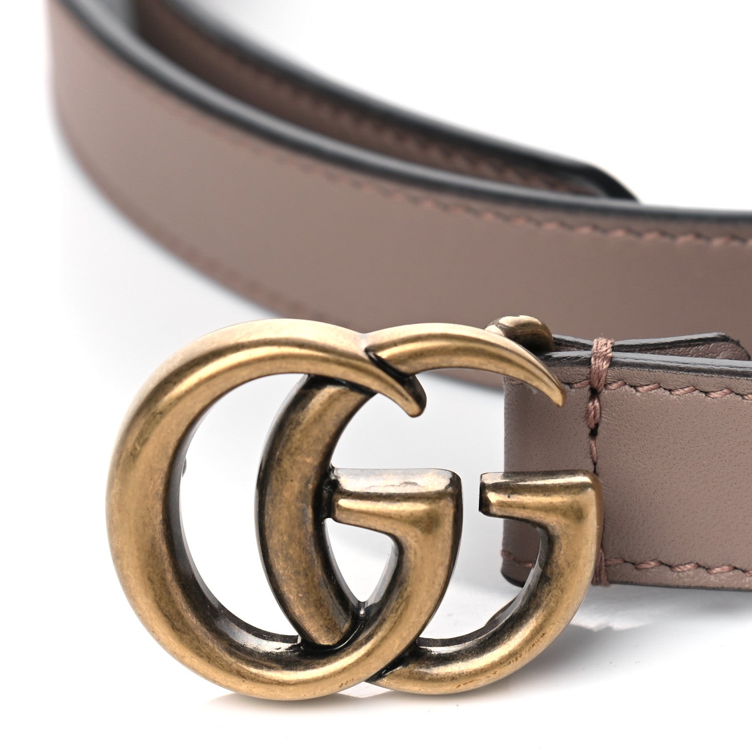 Gucci Calfskin Double G 20mm Belt 90 36 Porcelain Rose 5 of 5