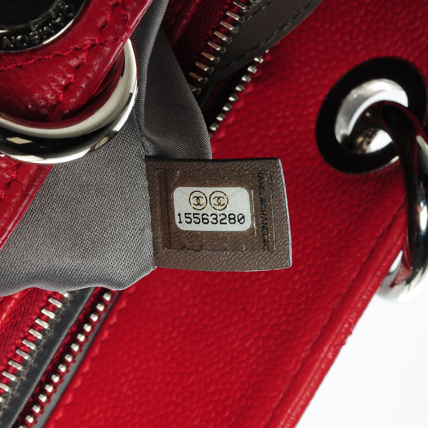 Chanel Caviar XL Grand Shopping Tote GST Red 6 of 6
