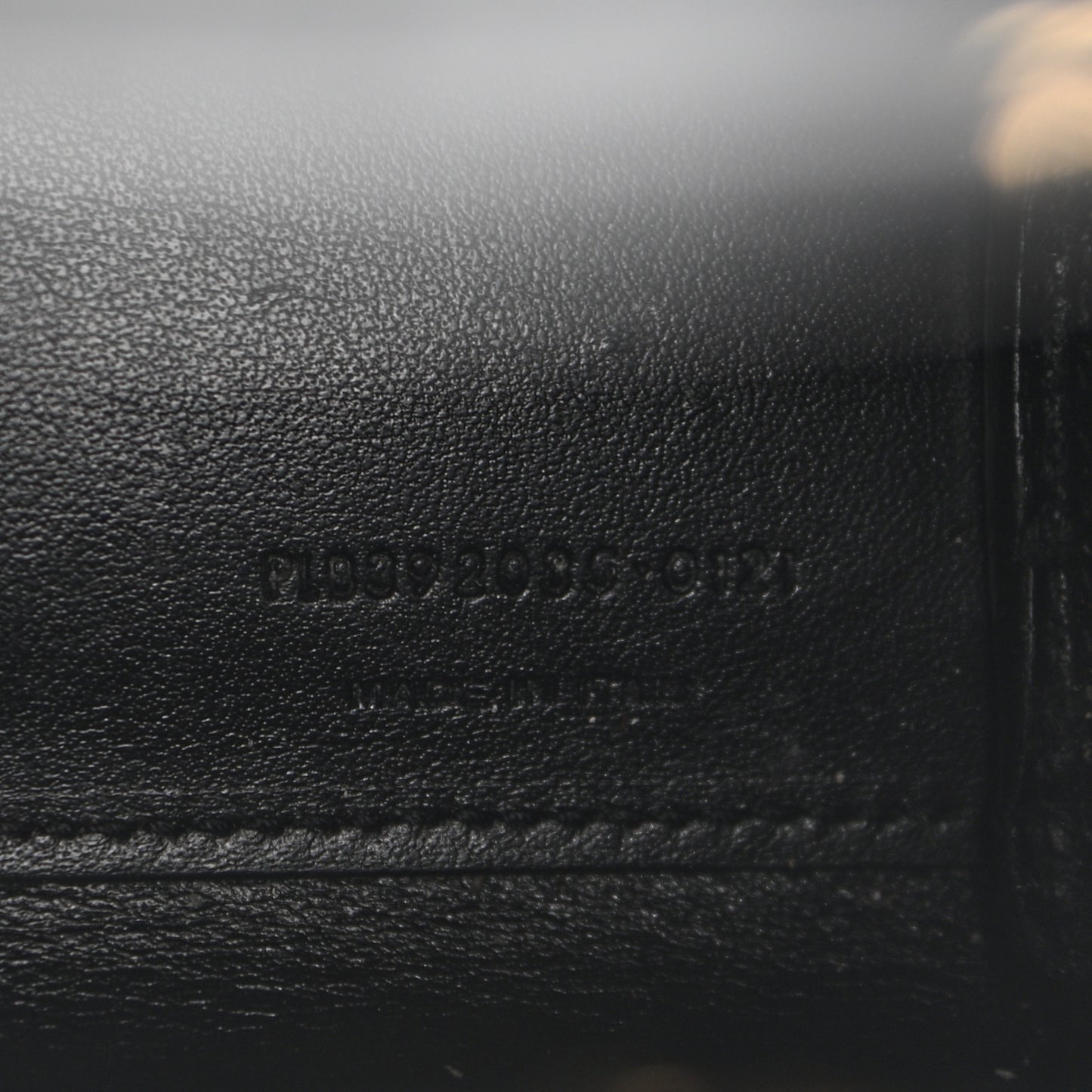 Calfskin Crocodile Embossed Nano Sac De Jour Black