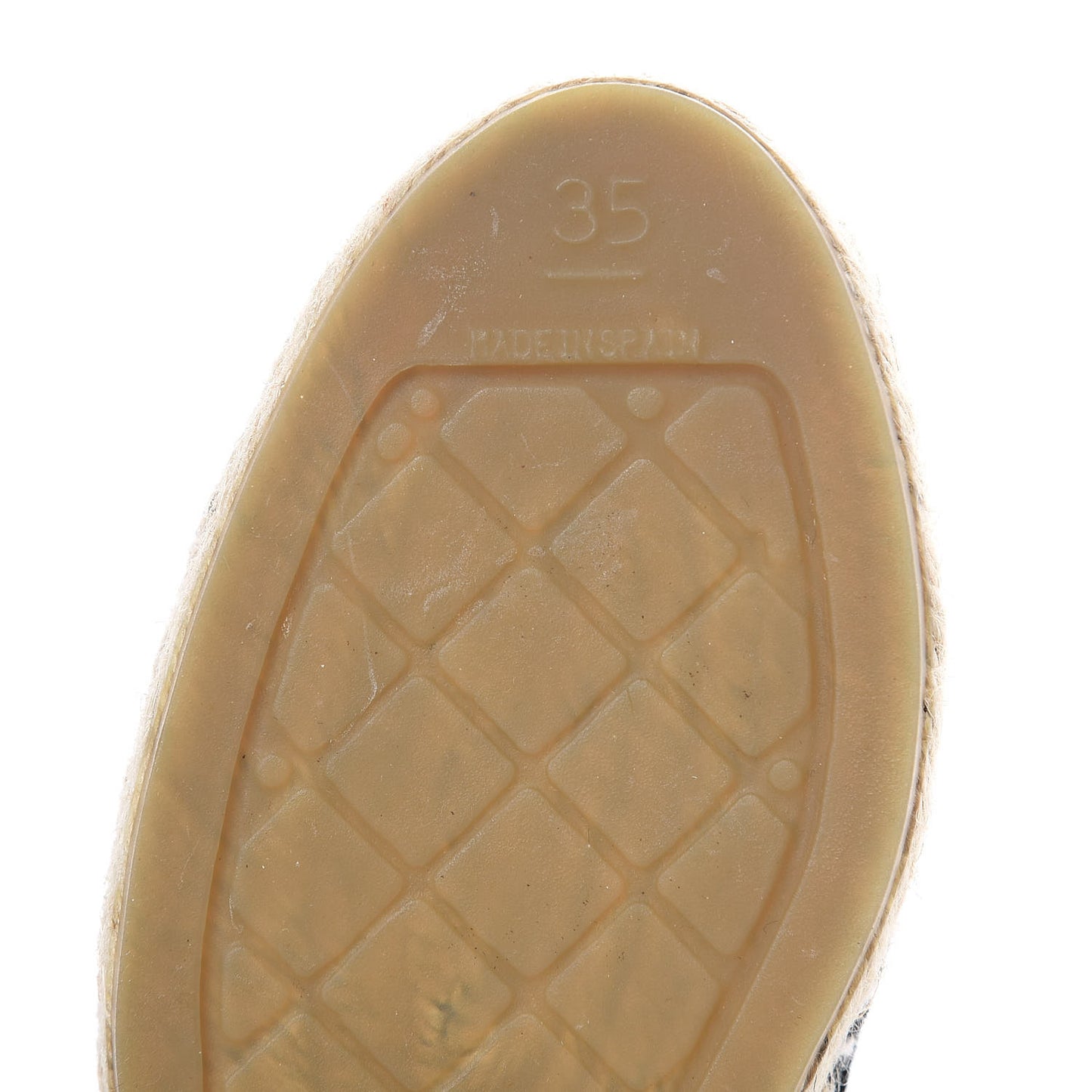 Velvet Grosgrain CC Espadrilles 35 Black