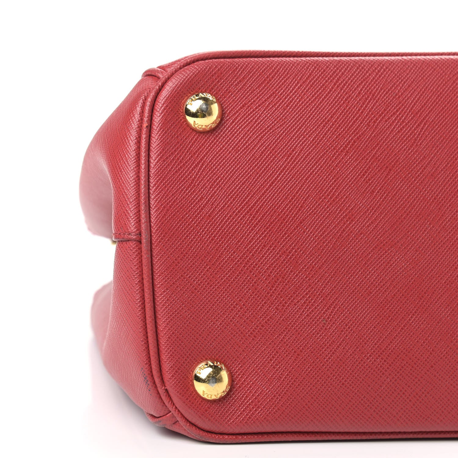 Prada Saffiano Small Galleria Double Zip Tote Fuoco 7 of 11