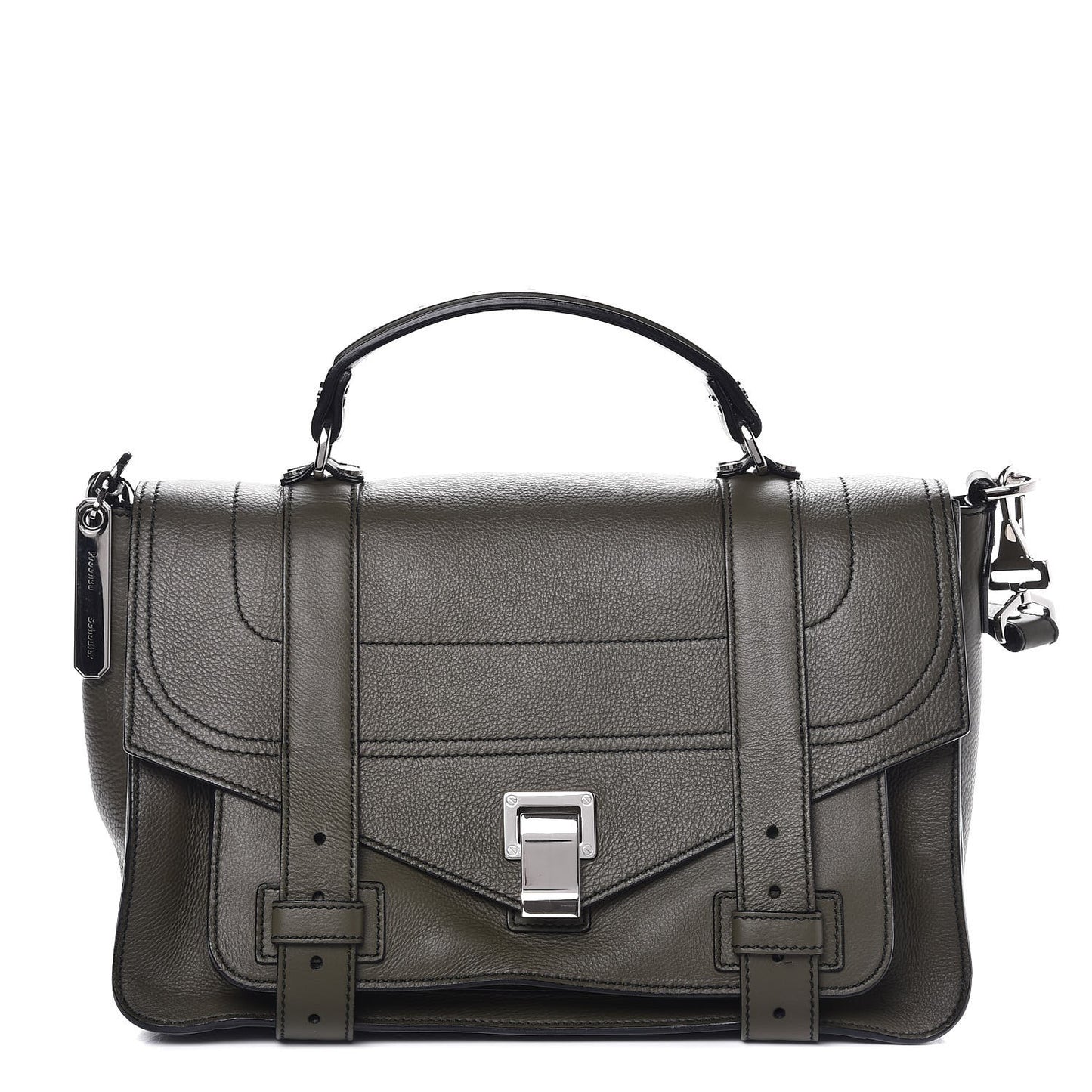 Grained Calfskin Medium PS1 Plus Satchel Cypress
