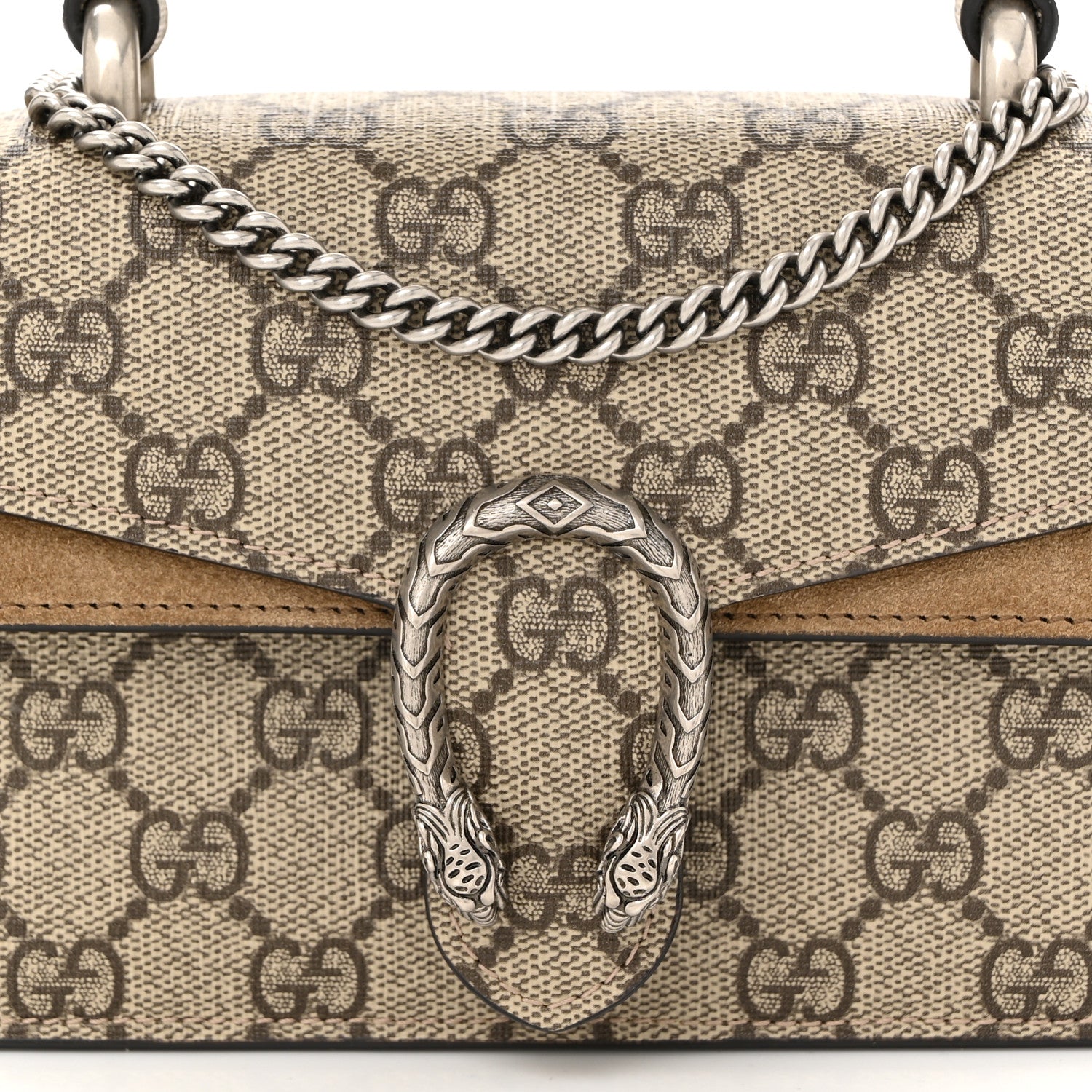 Gucci GG Supreme Monogram Mini Dionysus Top Handle Bag Taupe 7 of 9