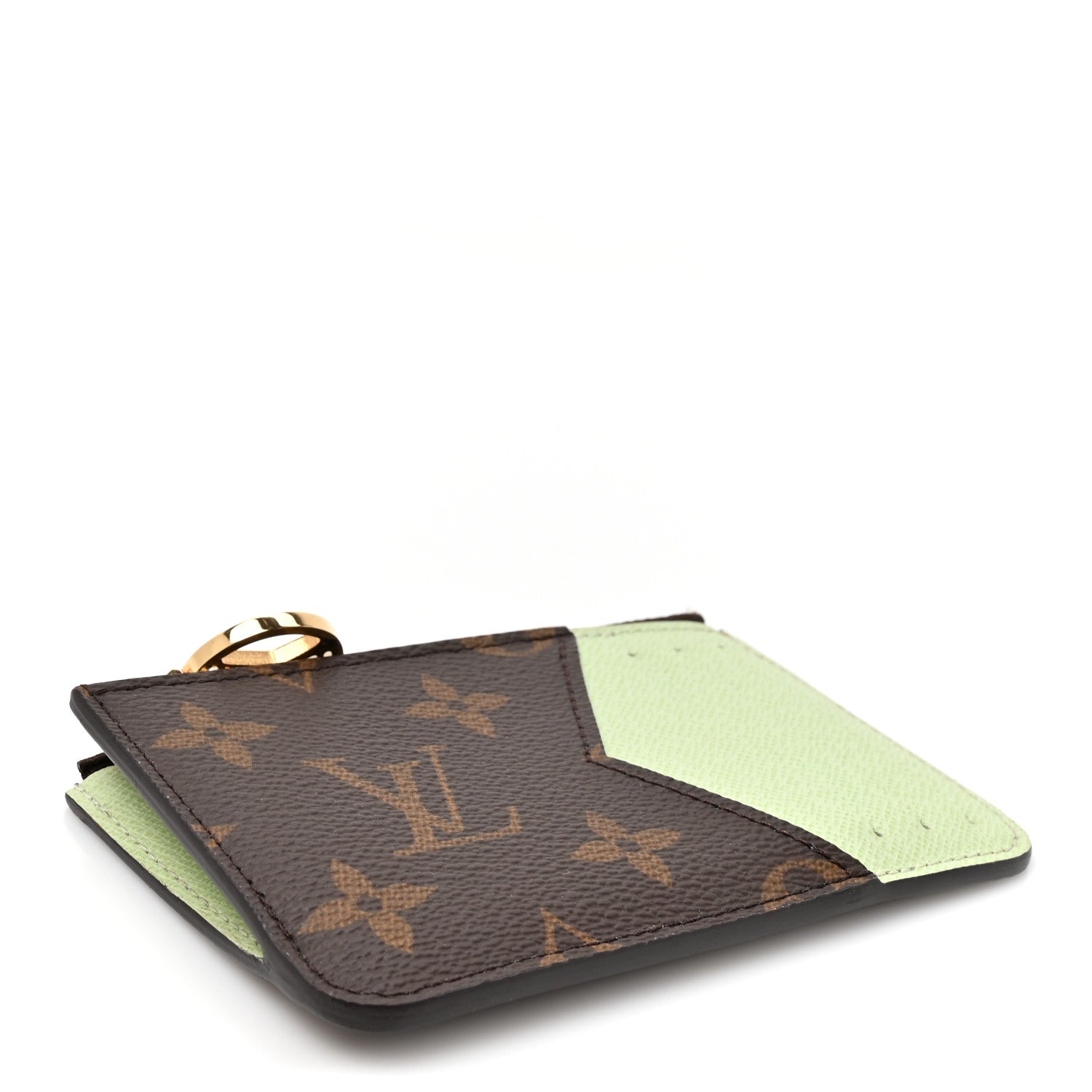 Louis Vuitton Monogram Coin Card Holder Light Green 4 of 7