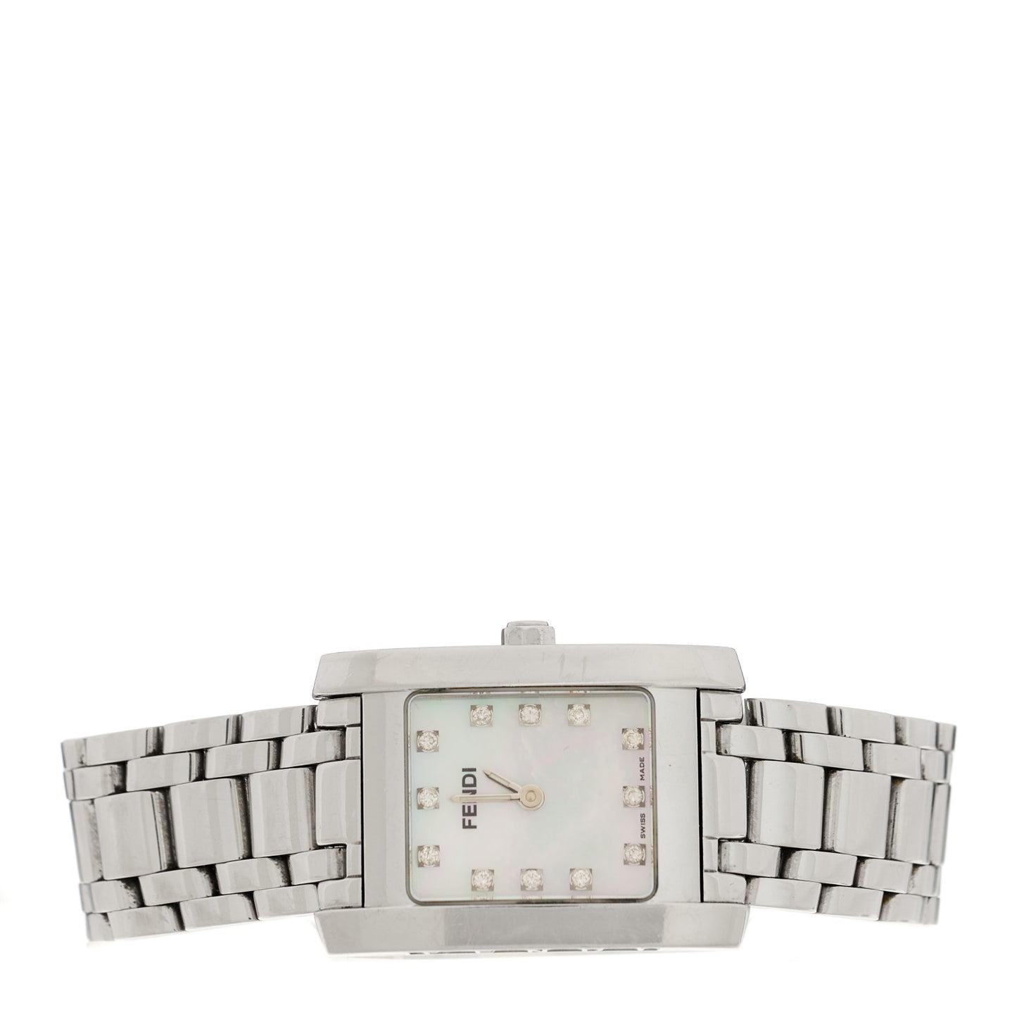 Stainless Steel Diamond Mother of Pearl 22mm Quartz Watch