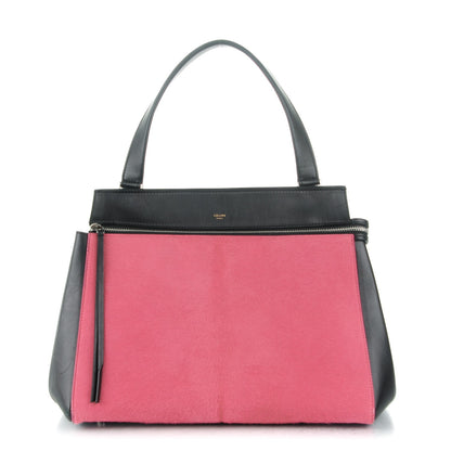 Celine Pony Hair Medium Edge Shoulder Bag Pink 1 of 8