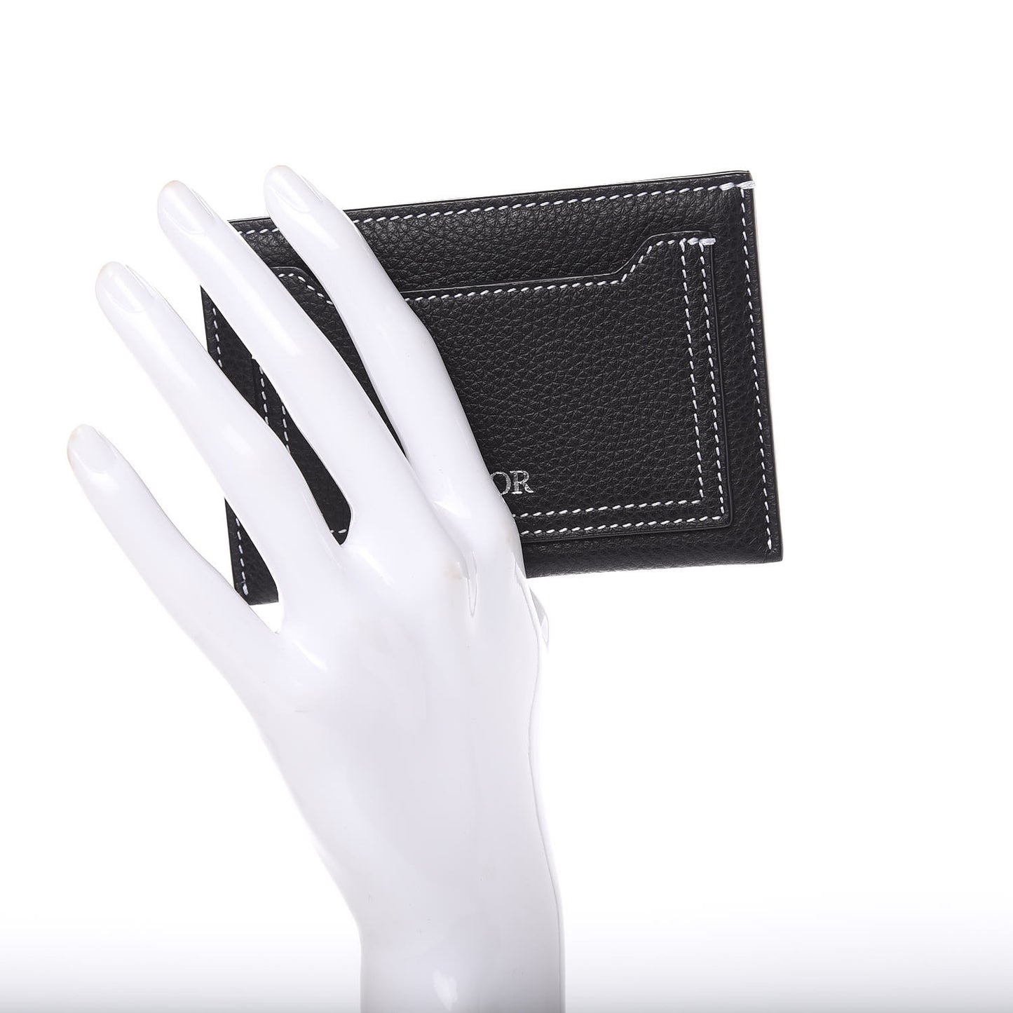 Calfskin Signature Card Holder Black
