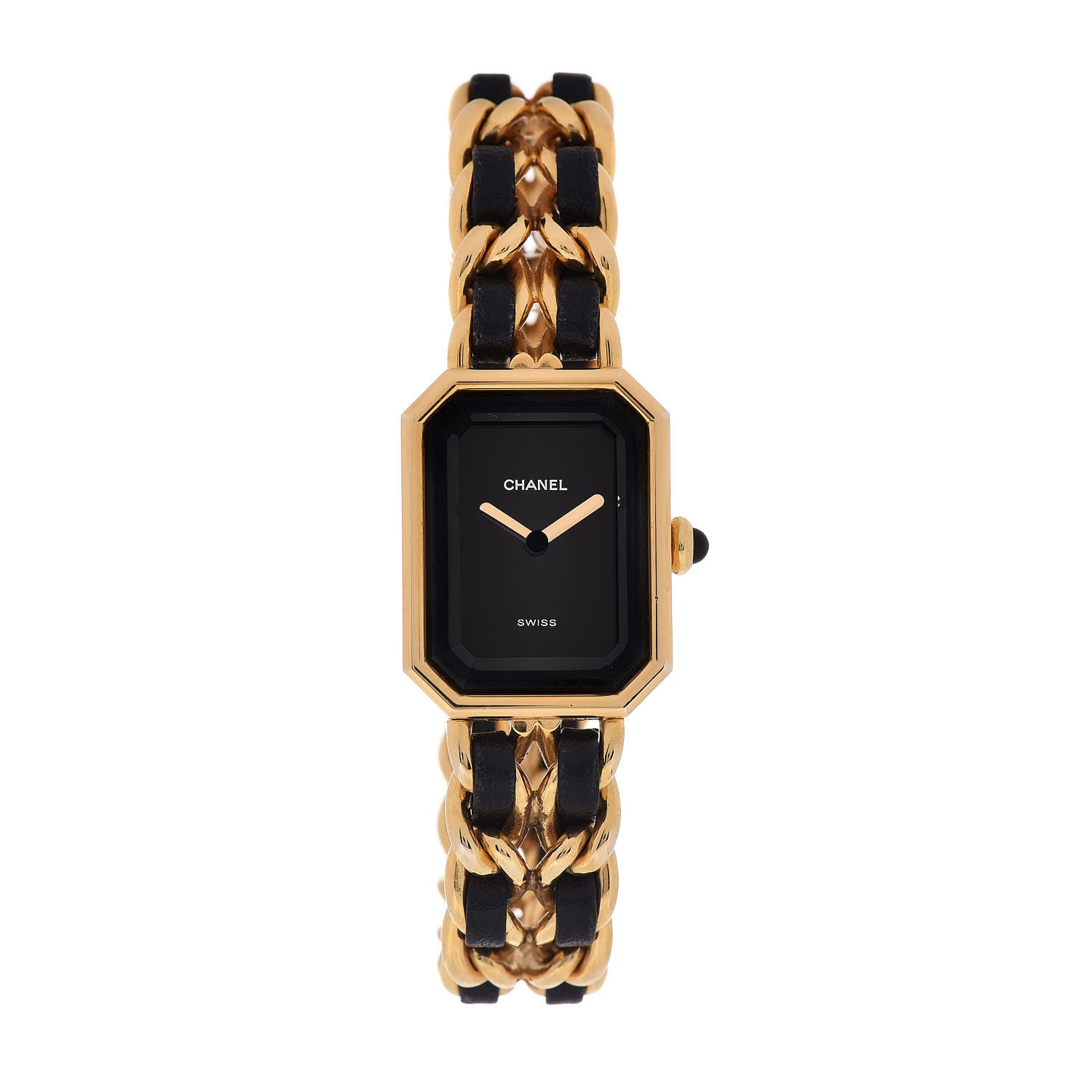 Chanel Stainless Steel Lambskin 20mm Chain Premiere Quartz Watch Gold M 1 of 5