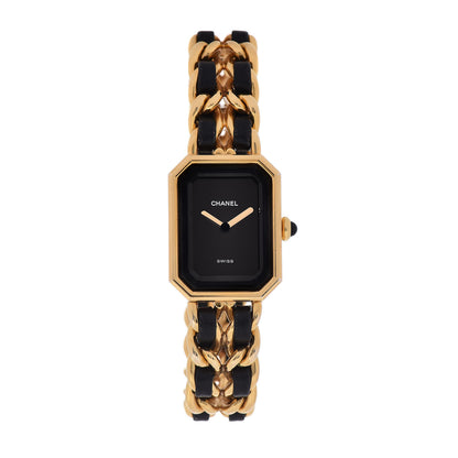 Chanel Stainless Steel Lambskin 20mm Chain Premiere Quartz Watch Gold M 1 of 5