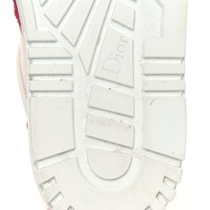 Christian Dior Suede Patent Terry Cloth Dior-ID Platform Sneakers 38 White Framboise 6 of 9