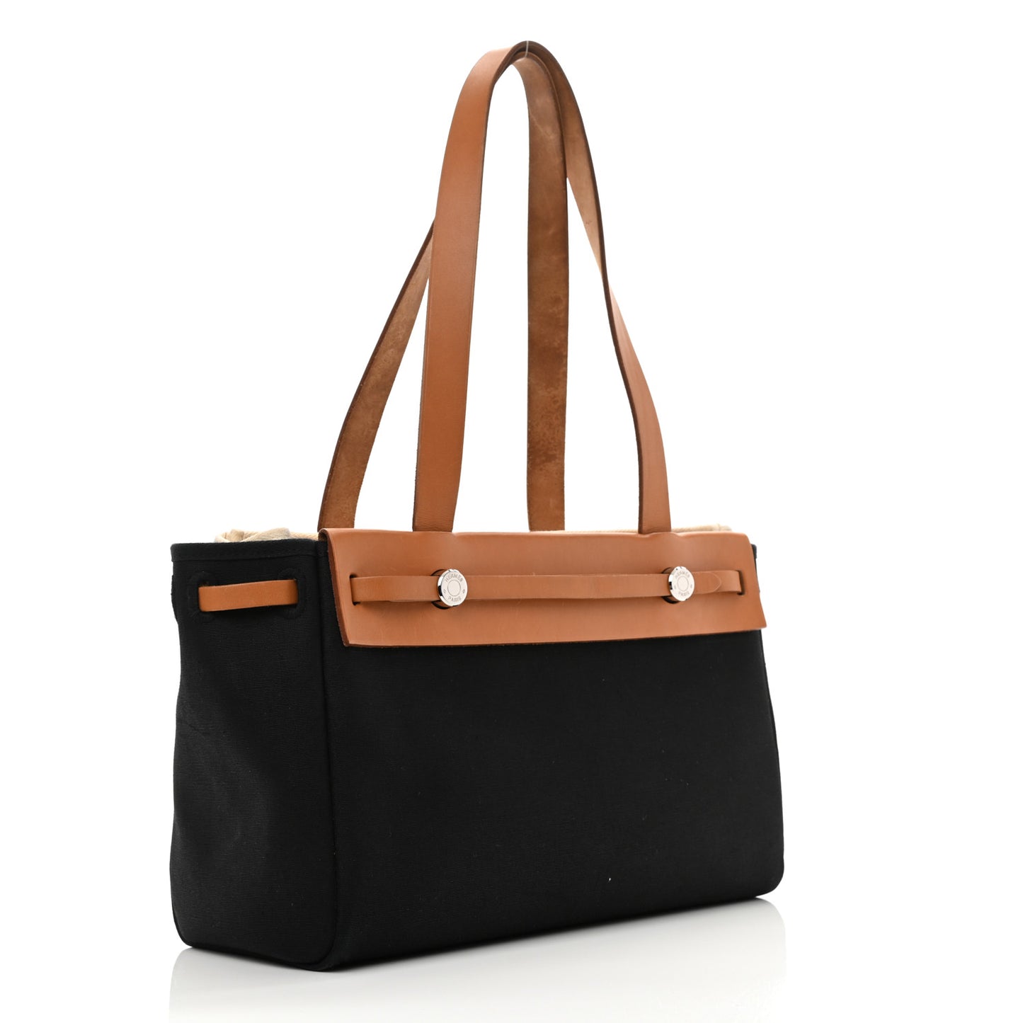 Toile Vache Hunter Herbag Cabas PM Black Natural