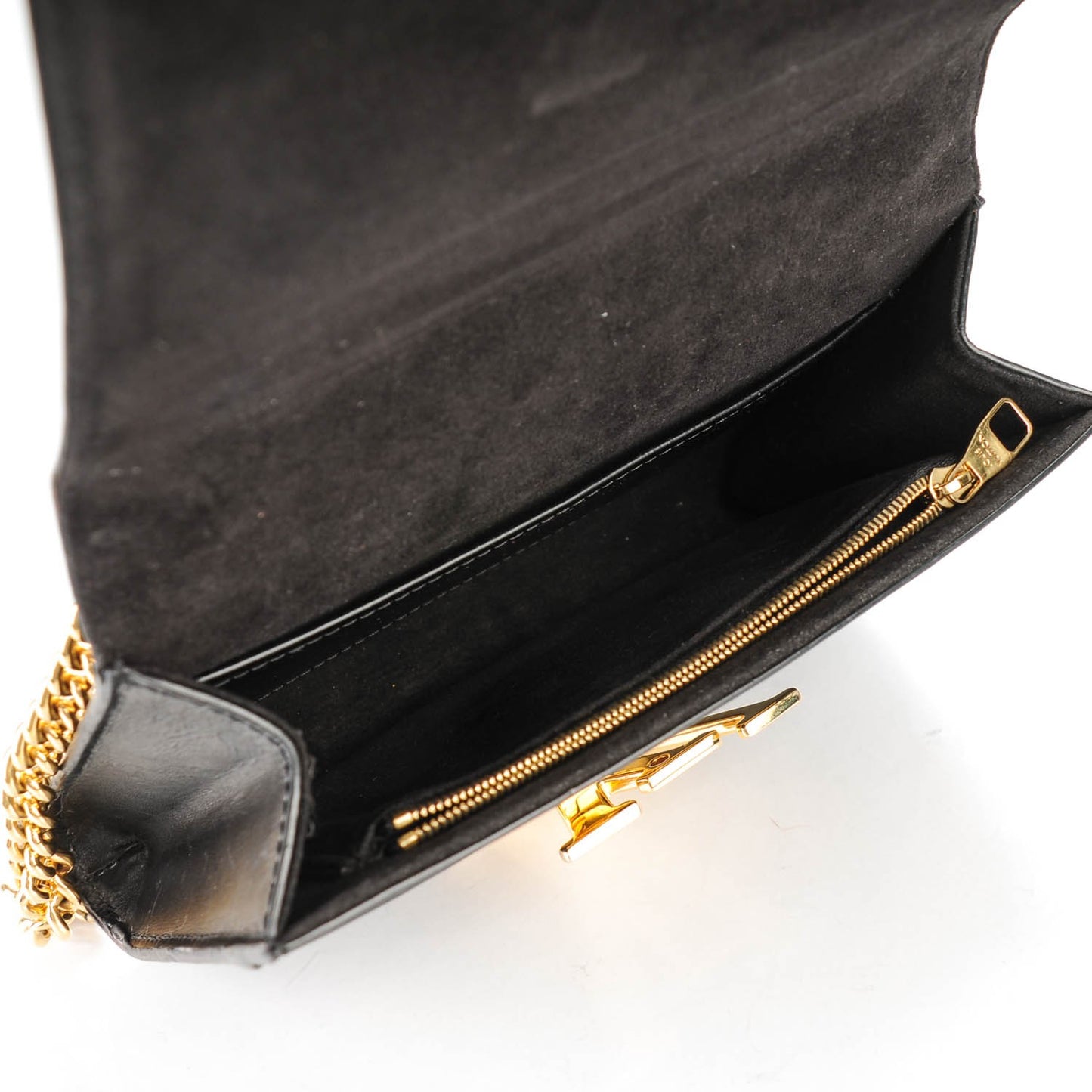 Calfskin Chain Louise MM Black
