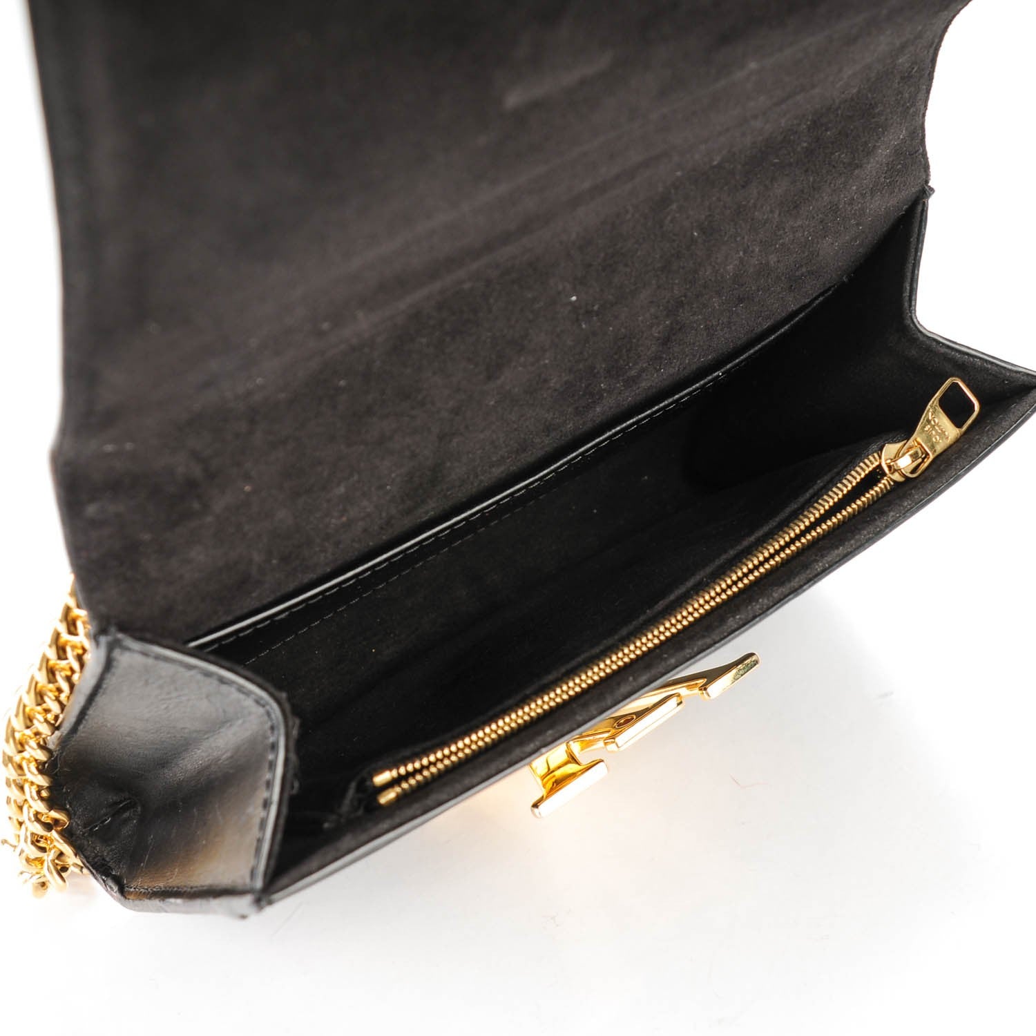 Louis Vuitton Calfskin Chain Louise MM Black 5 of 8