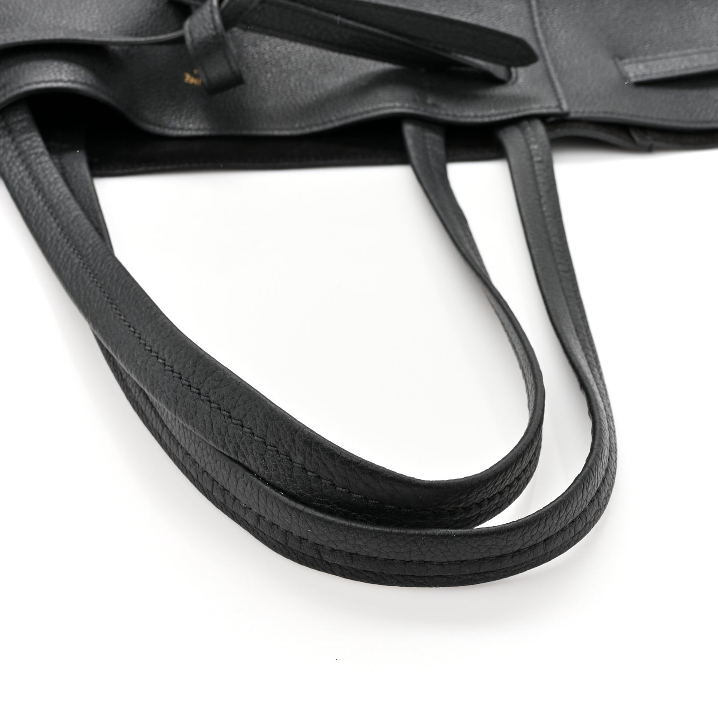 Soft Grained Calfskin Small Belt Cabas Phantom Black