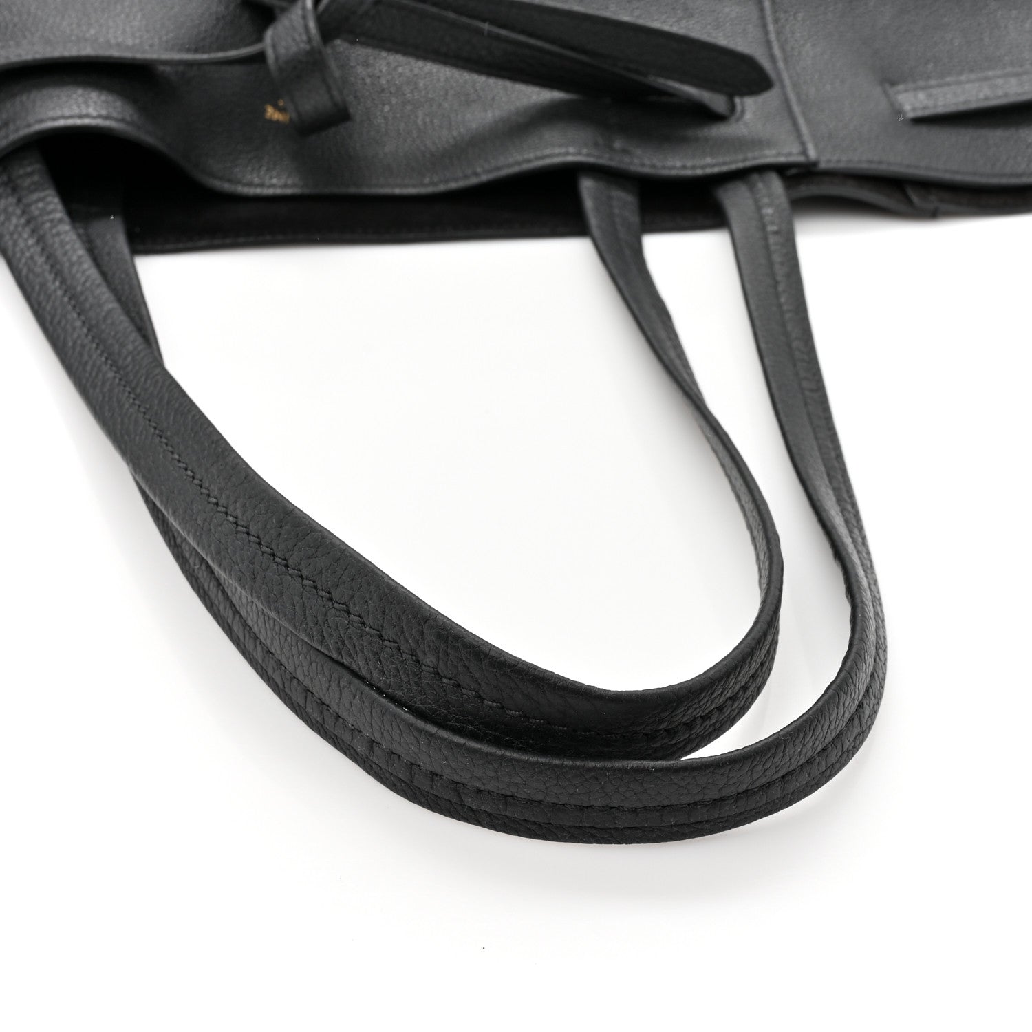 Celine Soft Grained Calfskin Small Belt Cabas Phantom Black 15 of 15