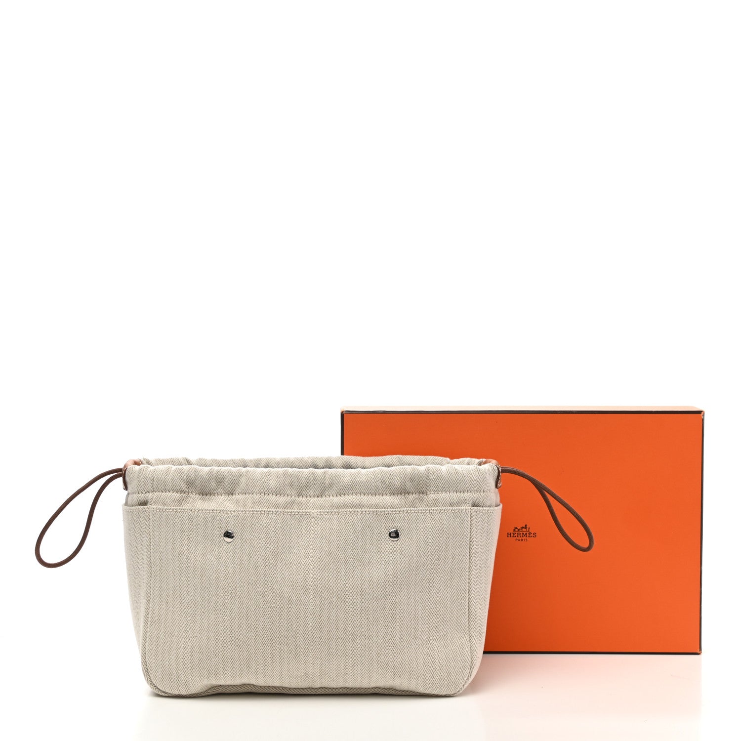 Hermes Canvas Barenia Fourbi 25 MM Pouch Naturel Fauve 9 of 9