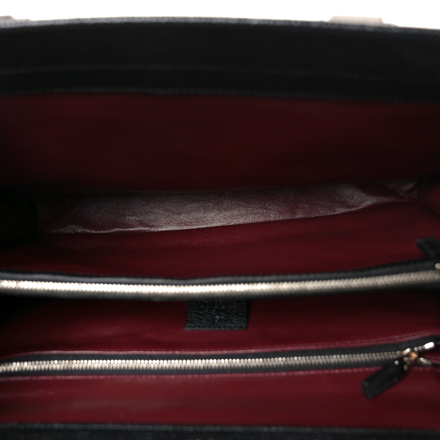 Gucci Grainy Calfskin Medium Zumi Top Handle Bag Black 1859339