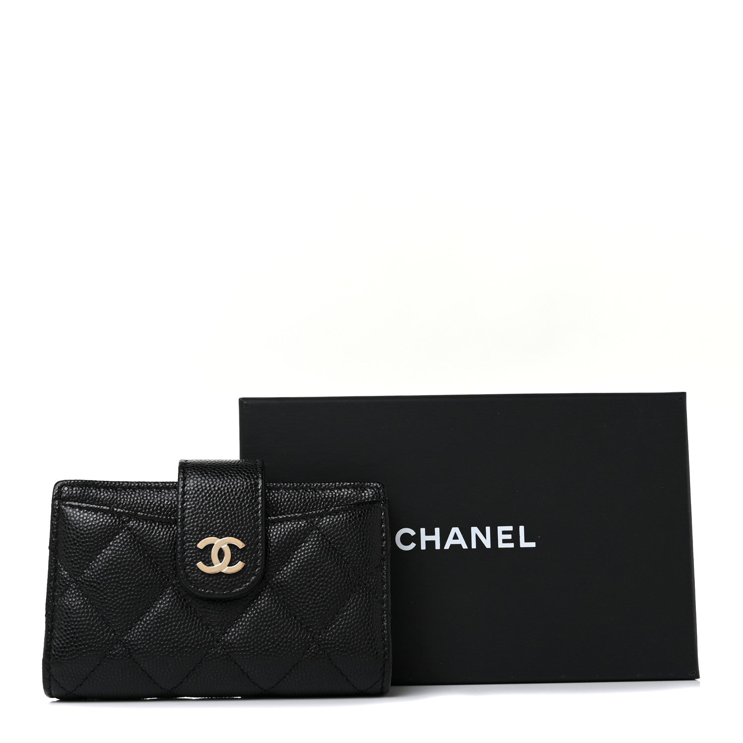 Chanel Caviar Quilted Small Classic Wallet Black 9 of 9