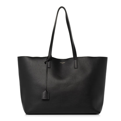 Saint Laurent Calfskin Large Shopping Tote Black 2 of 15