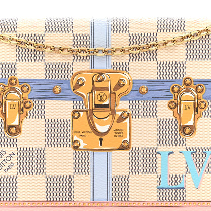 Louis Vuitton Damier Azur Summer Trunks Pochette Weekend 10 of 13