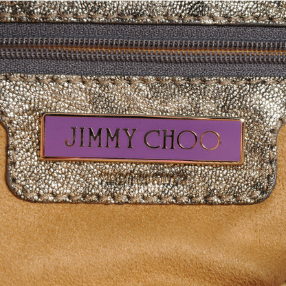 Jimmy Choo Leather Mave Foldover Clutch Metallic 7 of 7