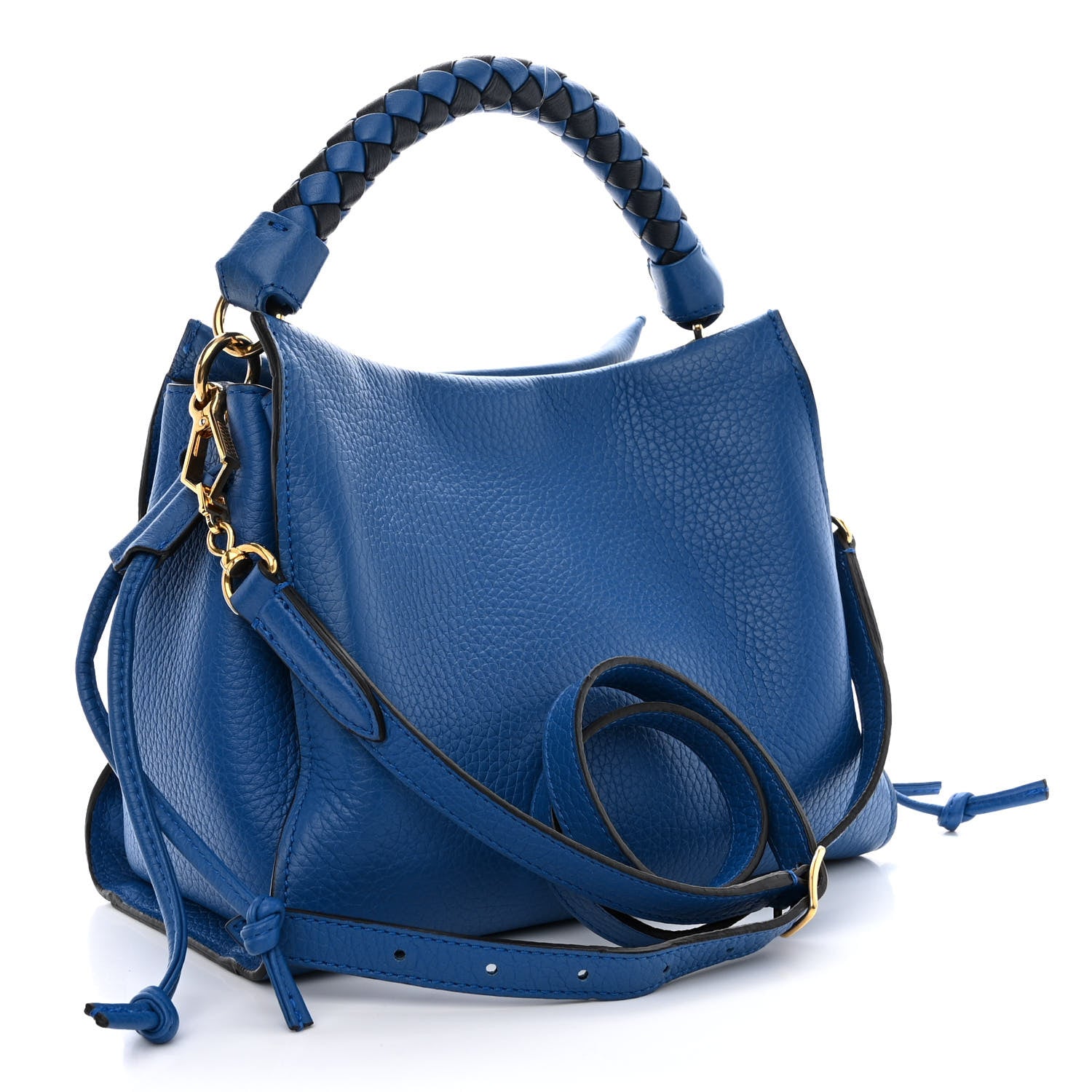 Mulberry Heavy Grain Small Iris Tote Porcelain Blue Midnight 3 of 12