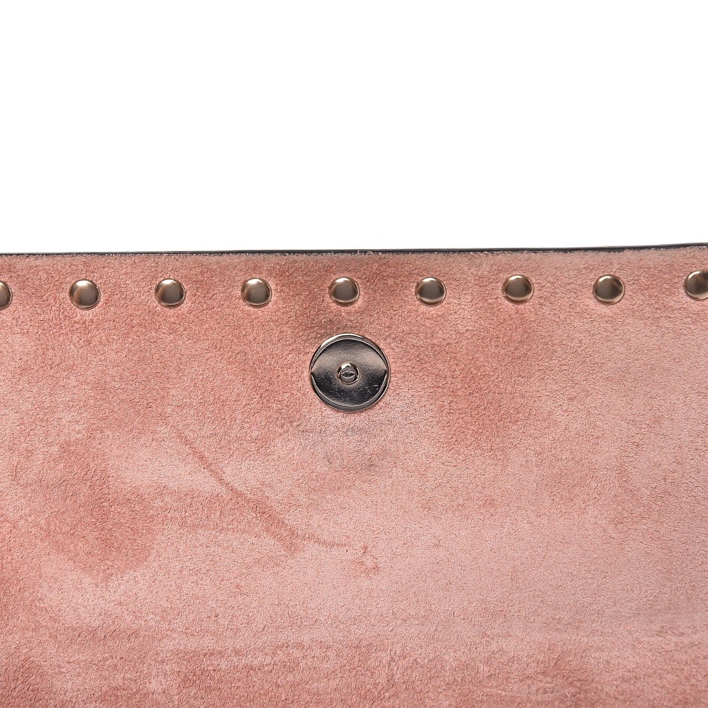 Pebbled Calfskin Rockstud Flap Crossbody Bag Paradise Rose