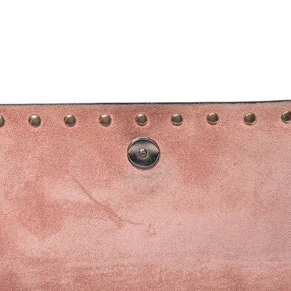 Valentino Garavani Pebbled Calfskin Rockstud Flap Crossbody Bag Paradise Rose 7 of 9
