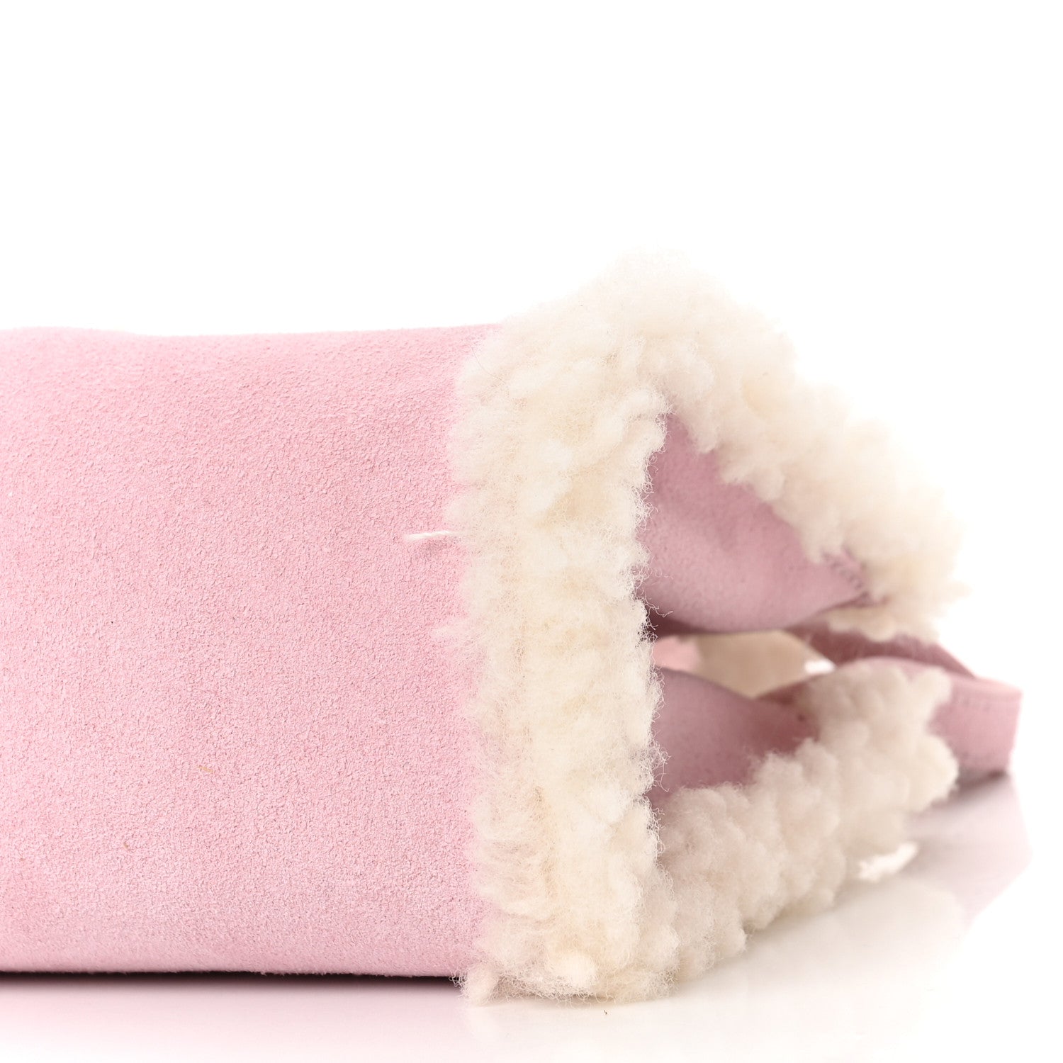 Telfar X UGG Suede Shearling Small Shopping Bag Pink 9 of 9