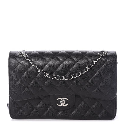 Chanel Caviar Quilted Jumbo Double Flap Black 1 of 9
