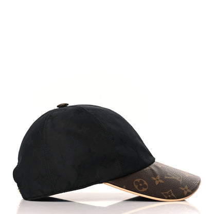 Louis Vuitton Polyester Silk Monogram LV Get Ready Cap M Black 4 of 7