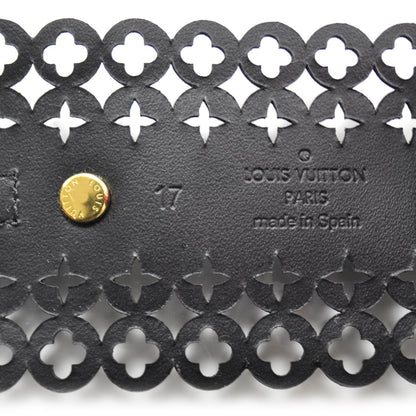 Louis Vuitton Calfskin Flower It Bracelet Black 4 of 6