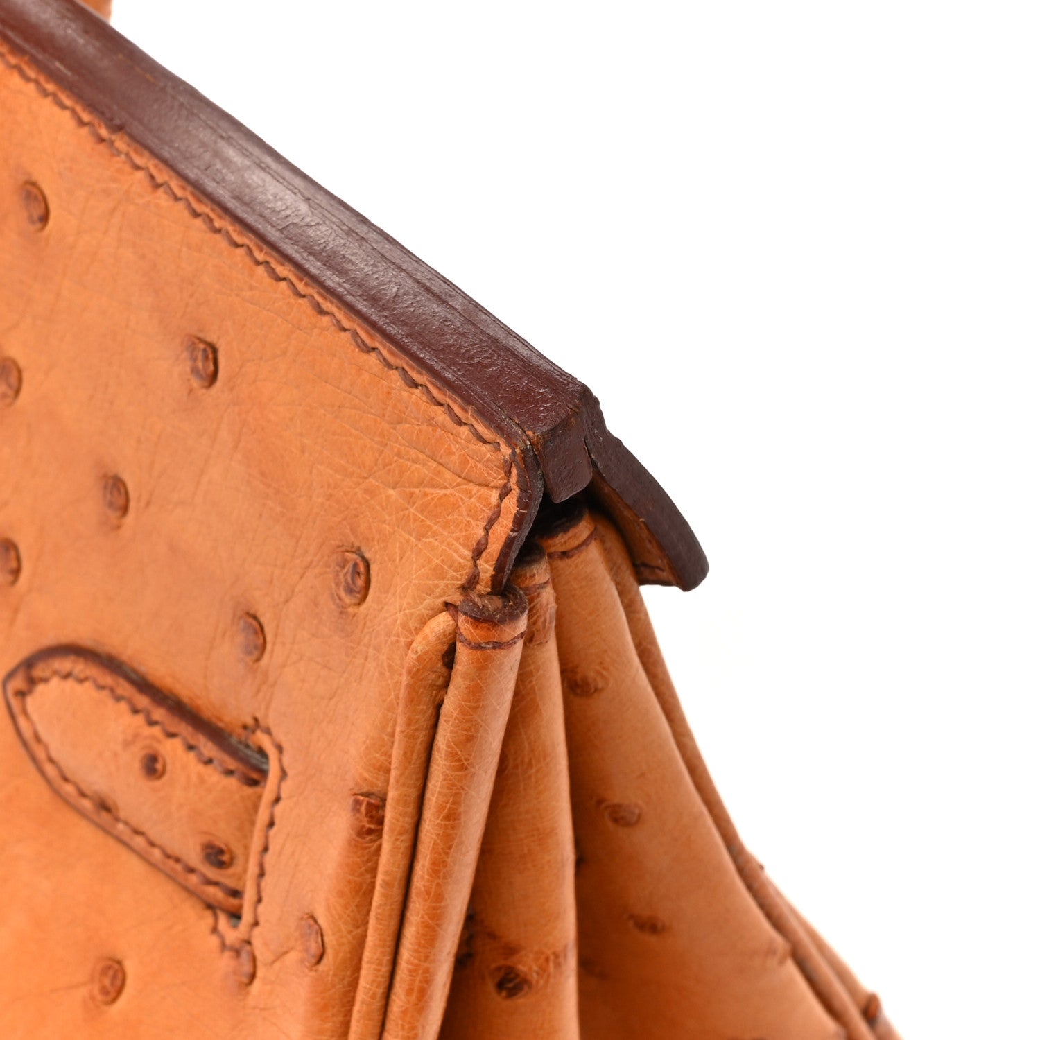 Hermes Ostrich Birkin 35 Gold 16 of 23