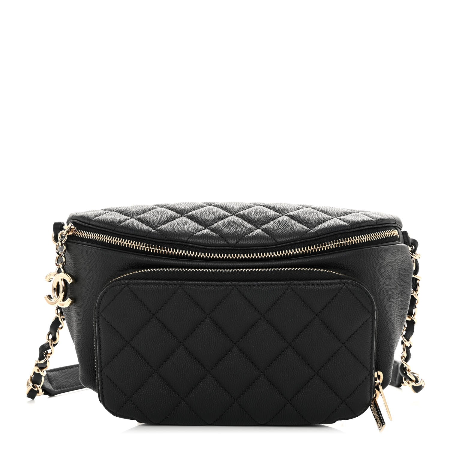 Chanel Caviar Quilted Business Affinity Waist Belt Bag Black 1 of 10