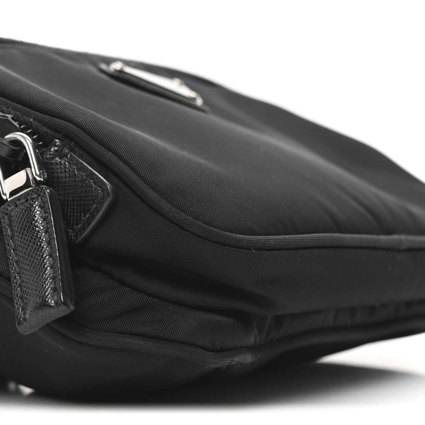 Re-Nylon Saffiano Belt Bag Black