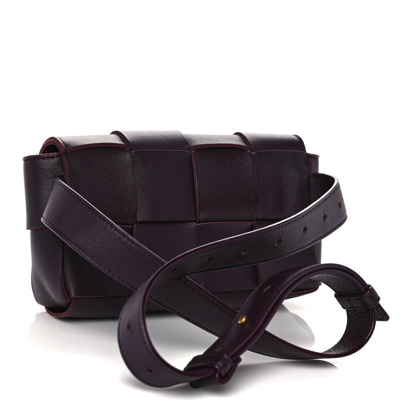 Nappa Maxi Intreccio The Belt Cassette Bag Grape