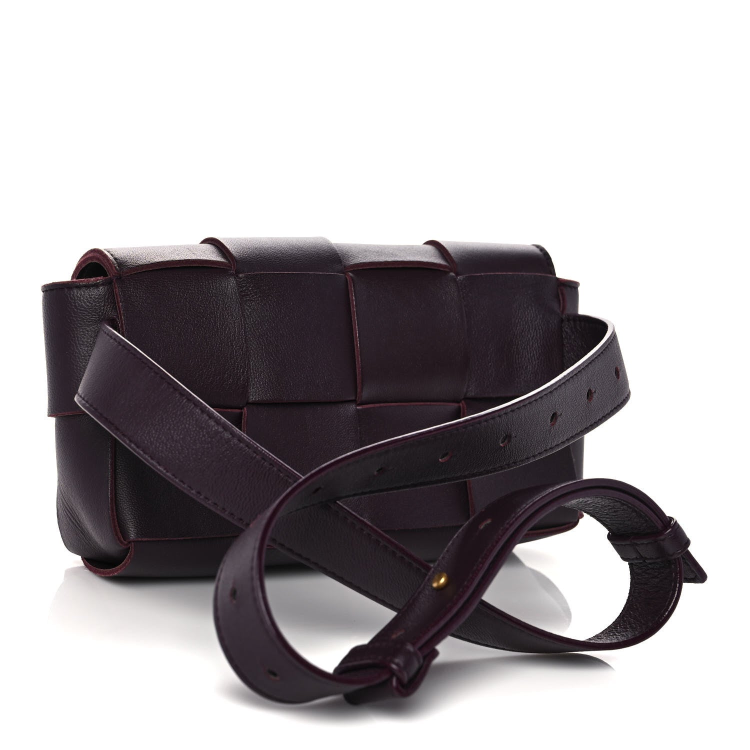 Bottega Veneta Nappa Maxi Intreccio The Belt Cassette Bag Grape 2 of 14