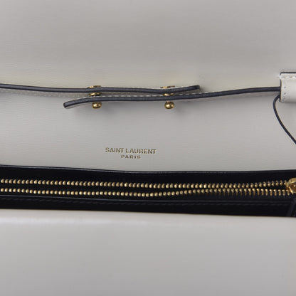 Saint Laurent Smooth Calfskin Monogram Sulpice Chain Wallet Black Crema Soft 6 of 11