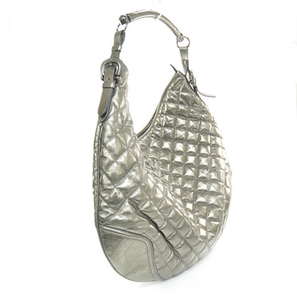 Burberry Leather Quilted Hoxton Hobo Metallic 3 of 9