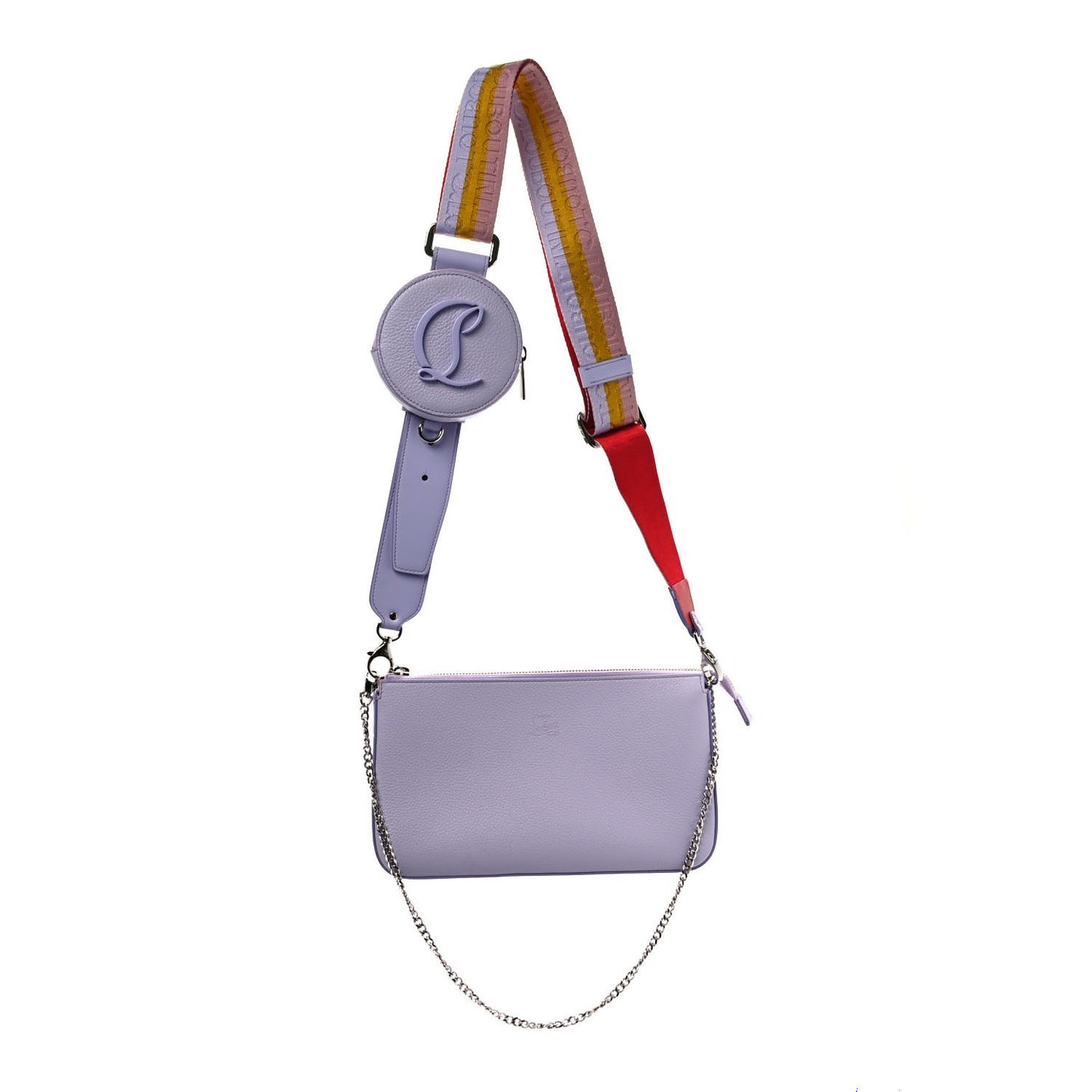 Calfskin Loubila Hybrid Pouch Lilac