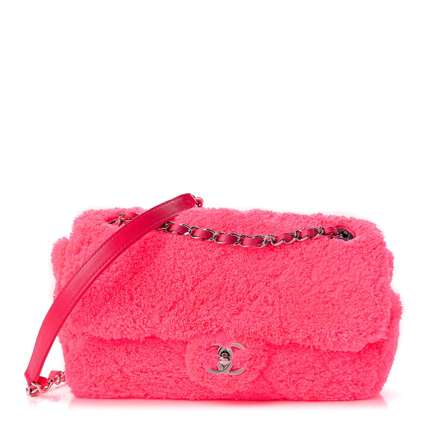 Mixed Fibers Quilted Jumbo Flap Pink